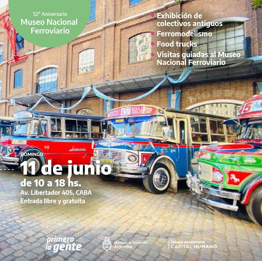 Este 11 de junio habrá un nuevo evento en el Museo Nacional Ferroviario.