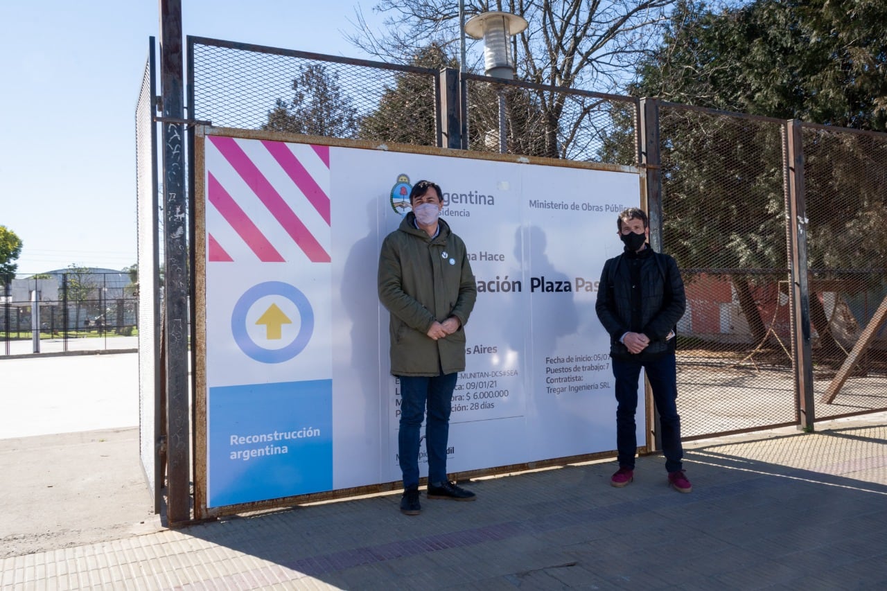 Así son las mejoras en la plaza de Villa Italia.