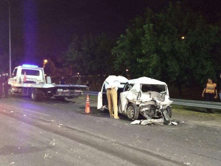 Choque en cadena en Avenida de Circunvalación.