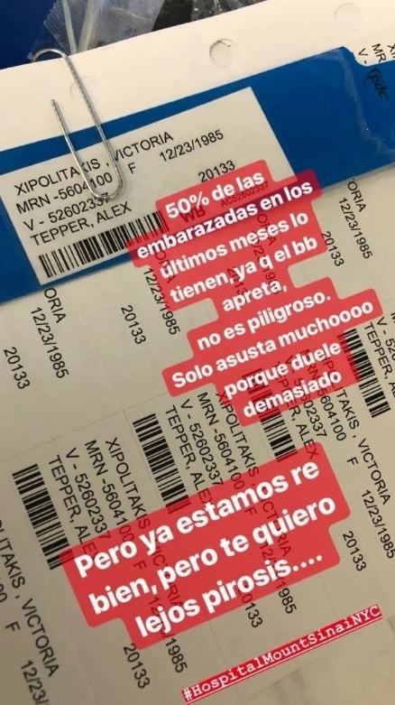 La pirosis lo sufren el 50% de las embarazadas, según contó Vicky.