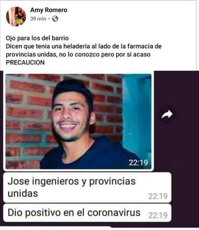 Tomás Duarte vivió una verdadera pesadilla en medio de la paranoia del coronavirus. (Facebook)