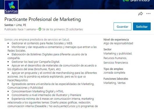 El tremendo error de una empresa peruana en una convocatoria laboral (Web)