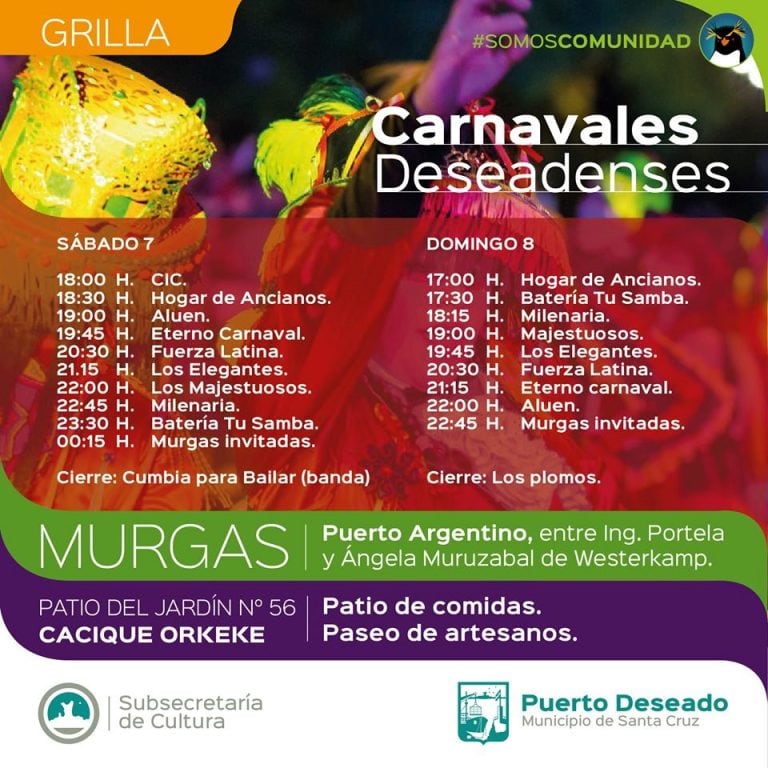 Puerto deseado carnaval