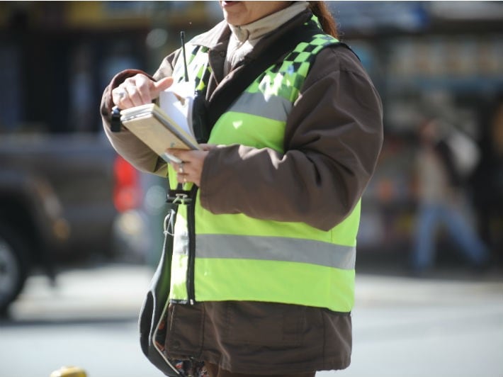 Inspectores de tránsito de la Municipalidad.