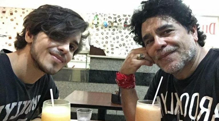 El drástico cambio de look Juan Palomino para interpretar a Diego Maradona (Foto: Instagram)