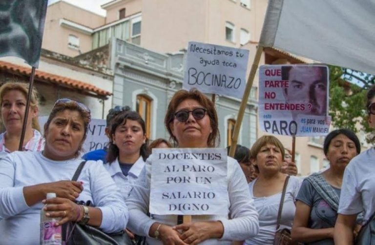 Paro docente en Salta. (Web)