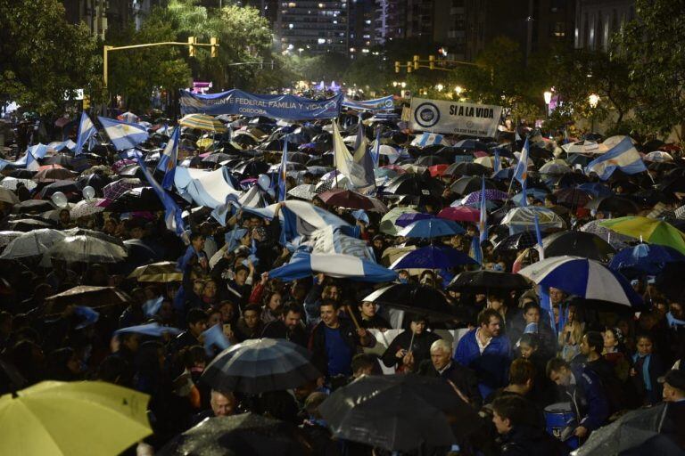 La marcha de los grupos provida en defensa del Niño por Nacer en Córdoba.