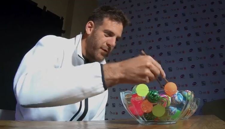 Juan Martín del Potro se animó a un divertido desafío en el China Open.