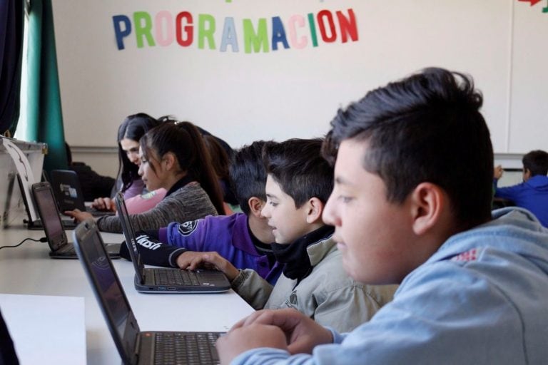 "Mini programadores" puntanos. Foto: El Diario de la República.