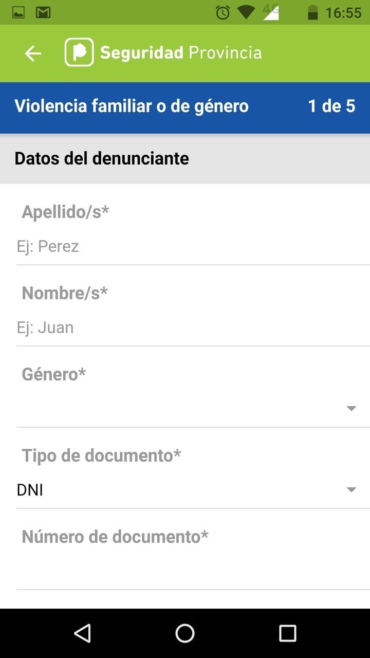 app para denunciar violencia de genero