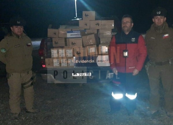 Mercadería incautada y remitida al Servicio de Aduanas.