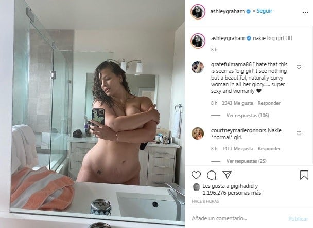 La publicación de Ashley Graham (Instagram/ashleygraham)