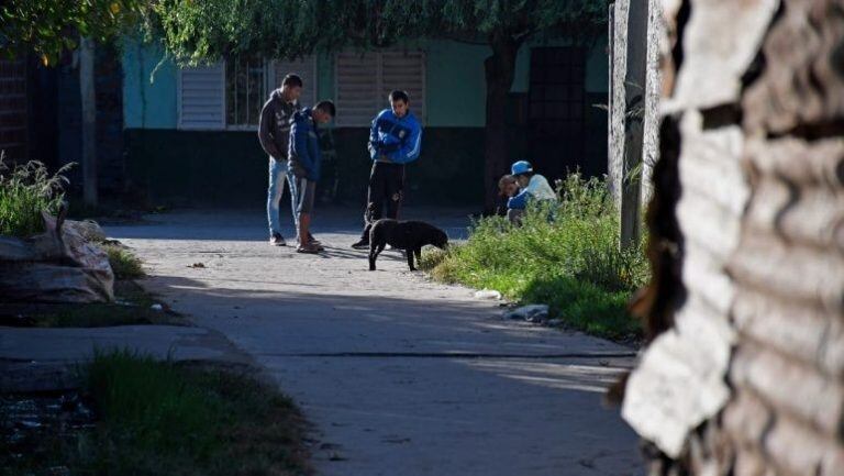 Lugar del crimen de la adolescente.