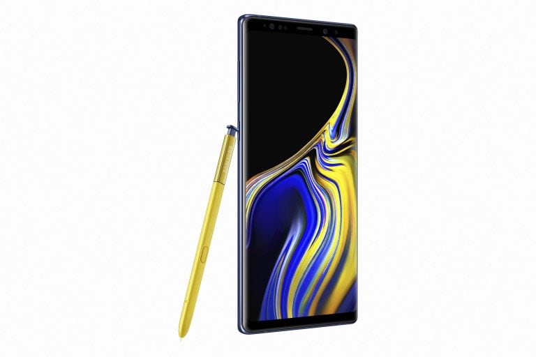 Samsung muestra el Galaxy Note 9, producto que fue lanzado durante un evento en Brooklyn