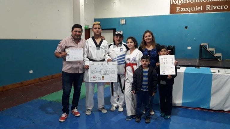 Integrante de la escuela de Taekwondo Moo Duk Kwan