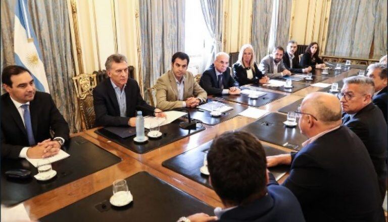 Macri y Valdés en Casa Rosada