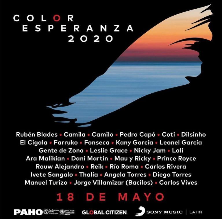 Más de 30 artistas se sumaron a la lucha contra el coronavirus interpretando una nueva versión de "Color esperanza"