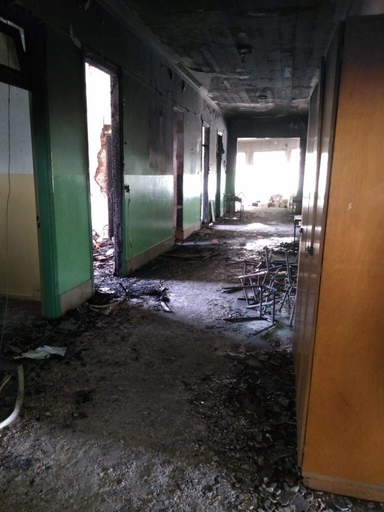 Incendio en la Escuela Nº 5