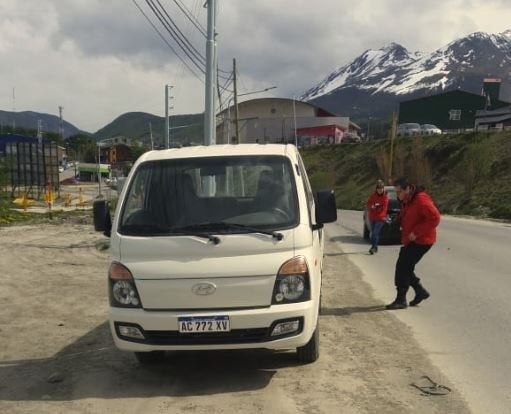 Violento choque en Ushuaia