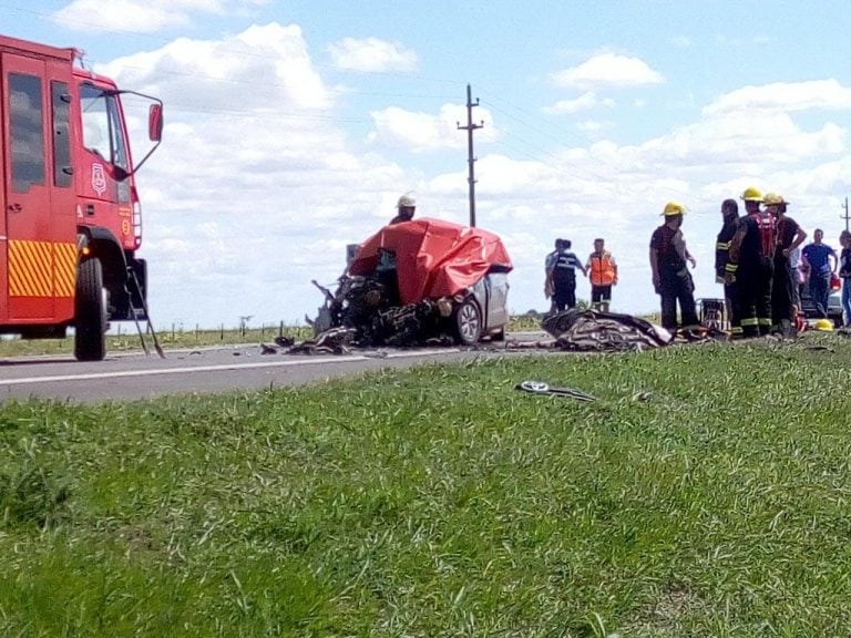 El accidente que se cobró la vida del comisario César Seimandi ocurrió sobre al ruta 158 en el sur de la provincia.