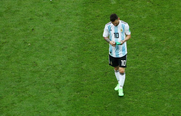 Soccer Football - World Cup - Round of 16 - France vs Argentina - Kazan Arena, Kazan, Russia - June 30, 2018  Argentina's Lionel Messi looks dejected at the end of the match   REUTERS/Pilar Olivares     TPX IMAGES OF THE DAY