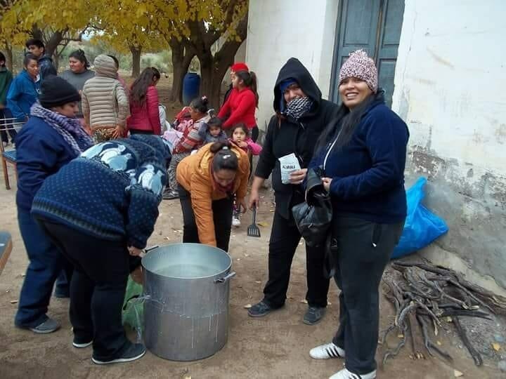 Armaron un chocolate para los niños.