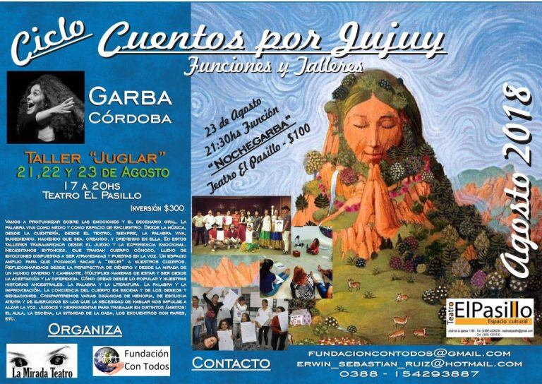 invitación a taller de Garba