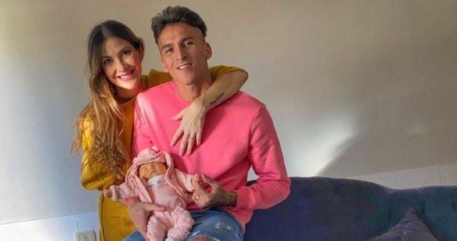 Lumena, la hija de Lautaro y Celeste nació durante la cuarentena