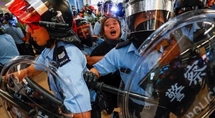 Protesta en Hong Kong.