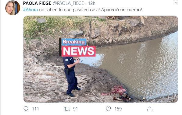 La mujer de Marcelo Balcedo, Paola Fiege. (Twitter)