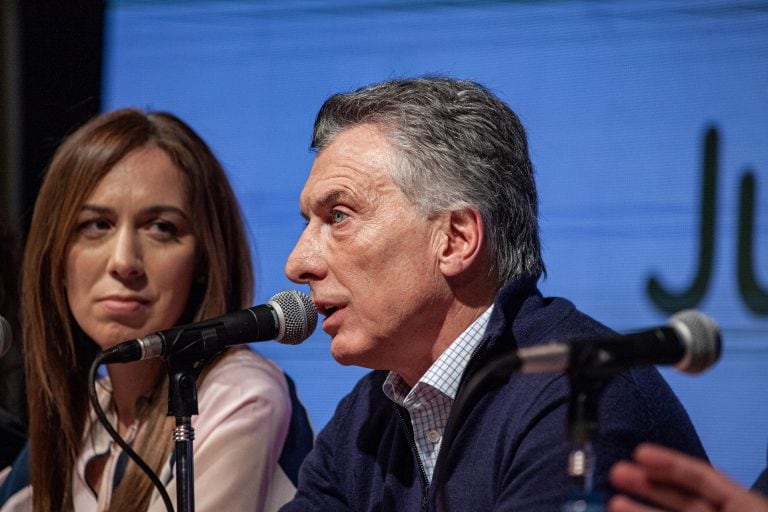 Mauricio Macri y Maria Eugenia Vidal. Photographer: Erica Canepa/Bloomberg