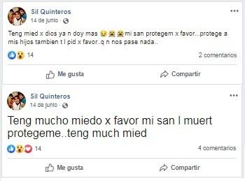 Silvia Quinteros ya había manifestado en Facebook su temor por un posible ataque de su ex. (Facebook)