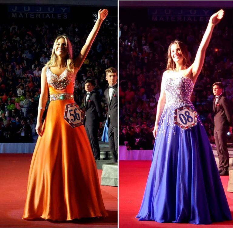 María Rosario Montalvetti y Felicitas Calderón fueron consagradas princesas primera y segunda respectivamente.