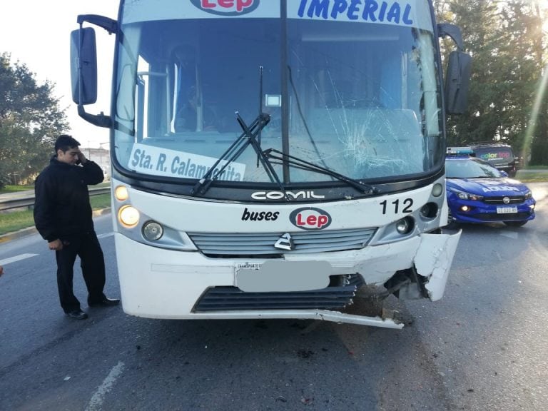 Unidad de la empresa de servicio de transporte Buses Lep.