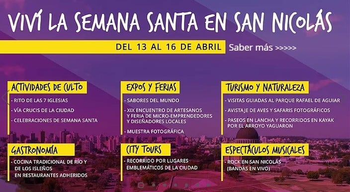 San Nicolás programa turístico