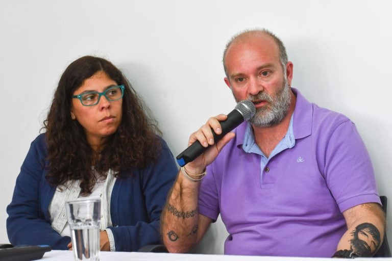 Sergio Maldonado, junto a su pareja Andrea Antico