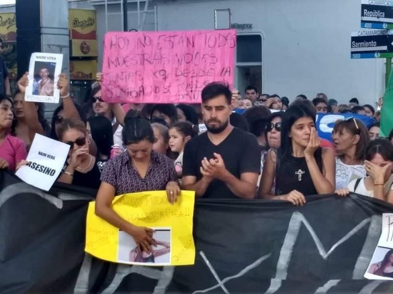 Marcha pidiendo justicia por Micaela Gordillo en Catamarca.