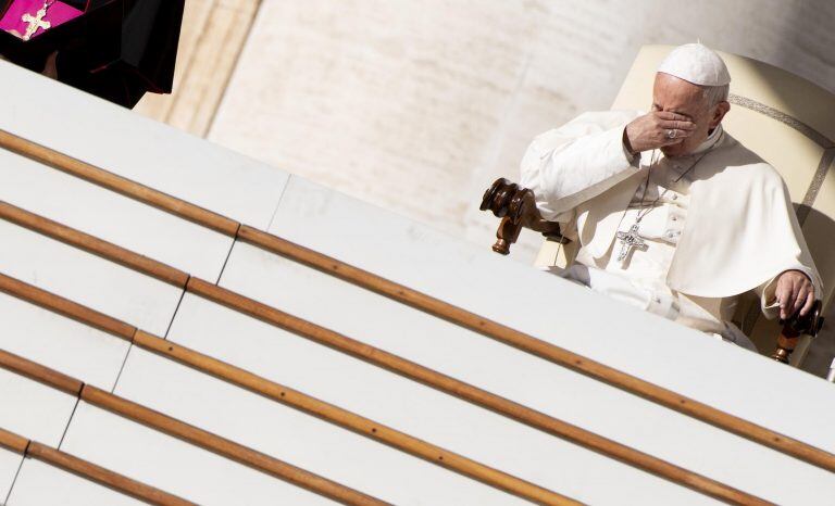 El papa Francisco preside