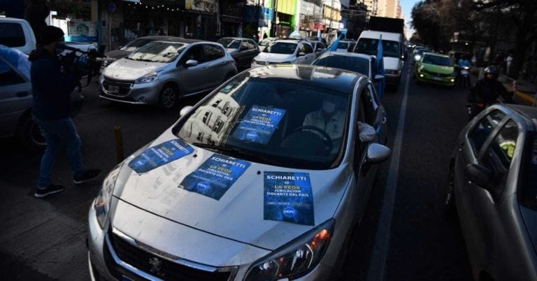 Los manifestantes de Uepc reclaman por el recorte a las jubilaciones