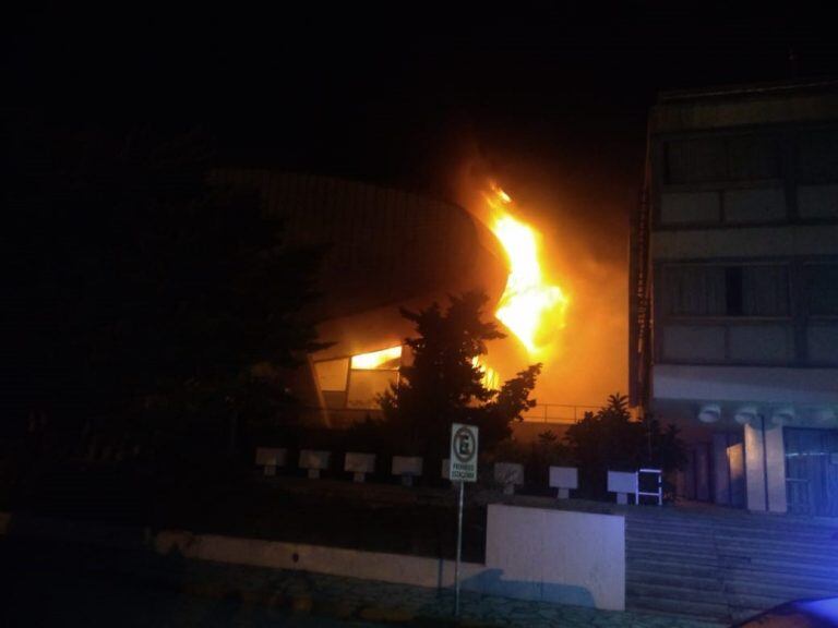 Incendio Casino de Necochea Dirección de Comunicación de la Municipalidad de Necochea