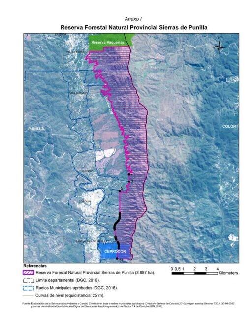 Proyecto de Reserva Forestal para Punilla de Mariana Caserio