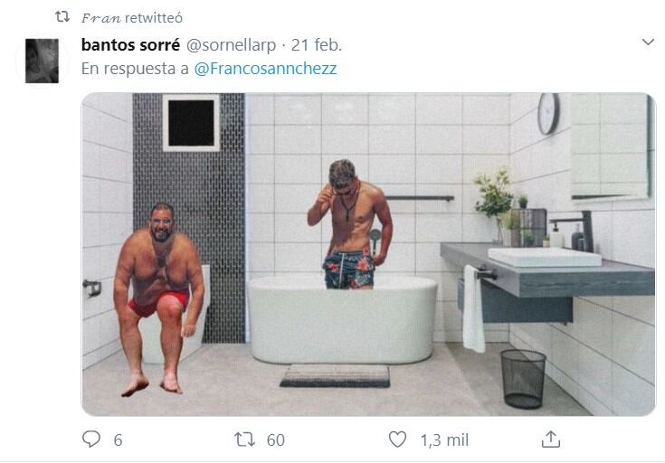 Yendo de la playa al baño. (Twitter)