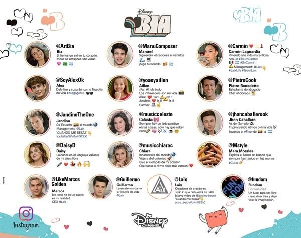 Elenco de Disney Bia (Foto: Popstar)