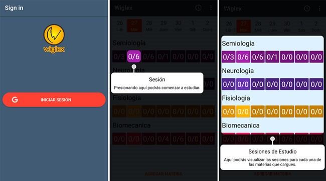 Wiglex, la aplicación creada por tres estudiantes de la Universidad Nacional de Córdoba para organizar el estudio.