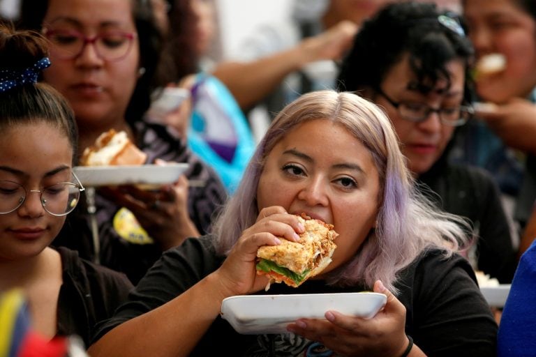 Los asistentes a la feria disfrturaron de los platos.