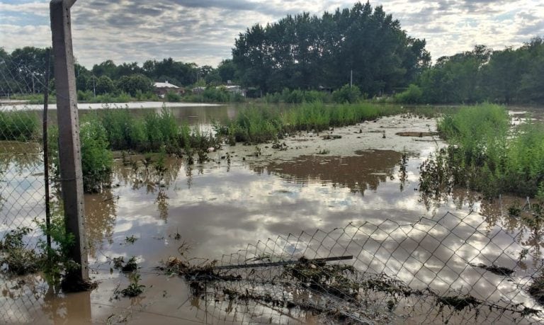 Se desbordó el cuenco de Villa Germinal, en Santa Rosa (Diariotextual)