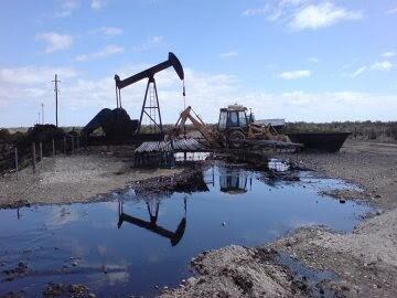 Caleta Olivia desastre ambiental de SINOPEC