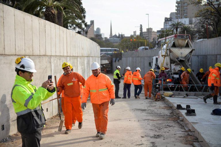 Avances en el túnel de Plaza España.