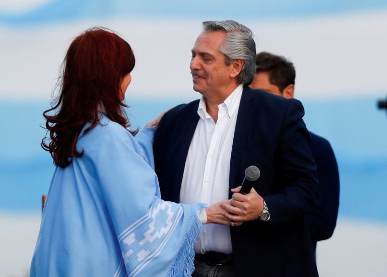 Los candidatos del Frente de Todos (Foto: REUTERS/Agustin Marcarian)