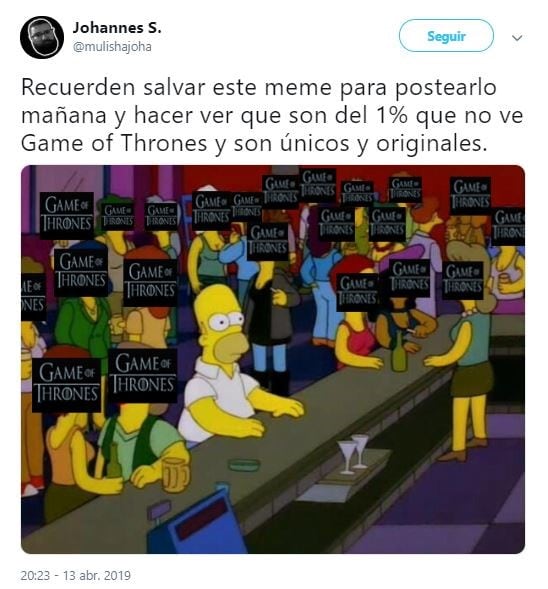 Los memes sobre el primer capítulo de la octava temporada de "Game Of Thrones" (Foto: captura Twitter)